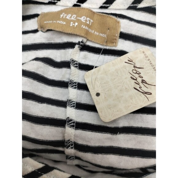 Free People Free Est Tivoli Maxi Dress Striped Print Oversized Cotton S 282917 - Picture 9 of 9